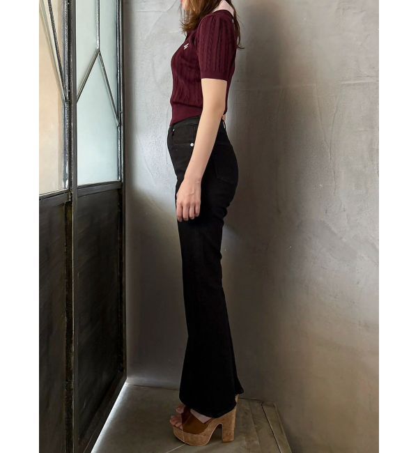 dazzlin「【骨格ウェーブ向け】フレアデニムパンツ」|デニム|