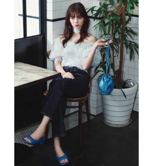 dazzlin「【骨格ウェーブ向け】フレアデニムパンツ」|デニム|