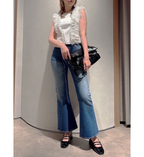 dazzlin「フリルギャザードッキングカットソー」|Tシャツ・カットソー|