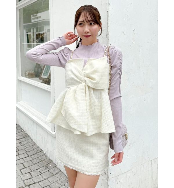 dazzlin「ツイードツイストビスチェ」|キャミソール|