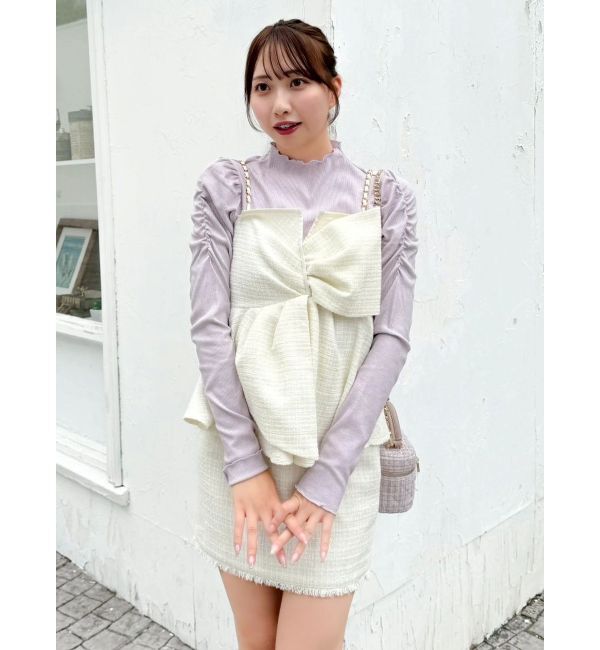 dazzlin「ツイードツイストビスチェ」|キャミソール|