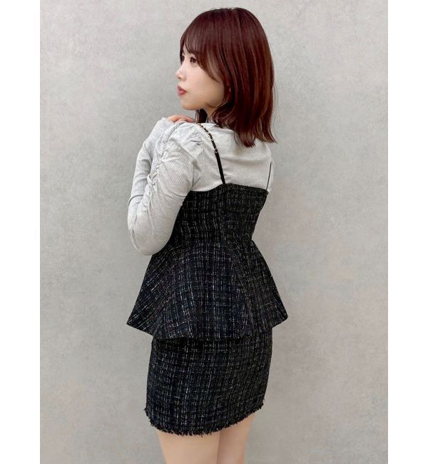 dazzlin「ツイードツイストビスチェ」|キャミソール|