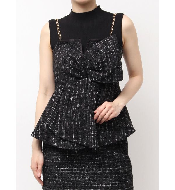 dazzlin「ツイードツイストビスチェ」|キャミソール|