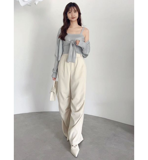 dazzlin「片結びニットビスチェ」|キャミソール|