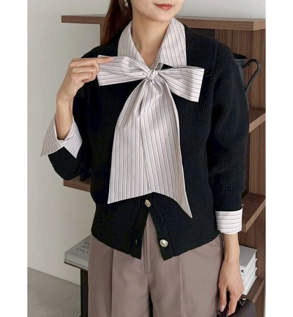 dazzlin「ビックカラーカーデ」|カーディガン|