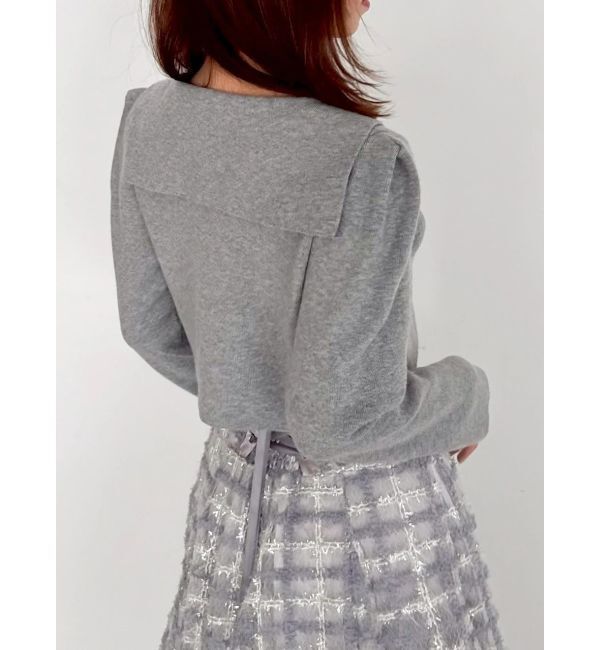 dazzlin「【POLO BCSコラボ】テーラーカラーニットトップス ※BROWN WEB限定カラー」|ニット・セーター|