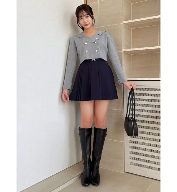 dazzlin「【POLO BCSコラボ】テーラーカラーニットトップス ※BROWN WEB限定カラー」|ニット・セーター|