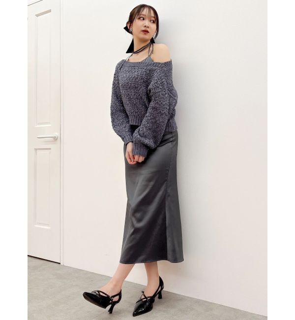 dazzlin「バックリボンリラクシーニット」|ニット・セーター|