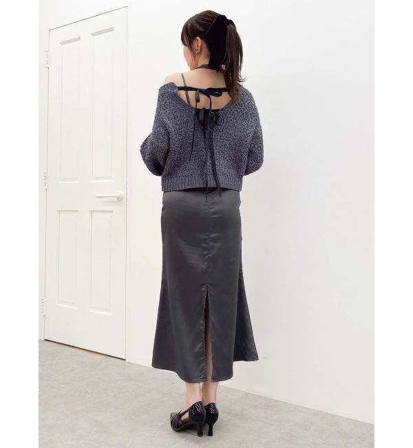 dazzlin「バックリボンリラクシーニット」|ニット・セーター|