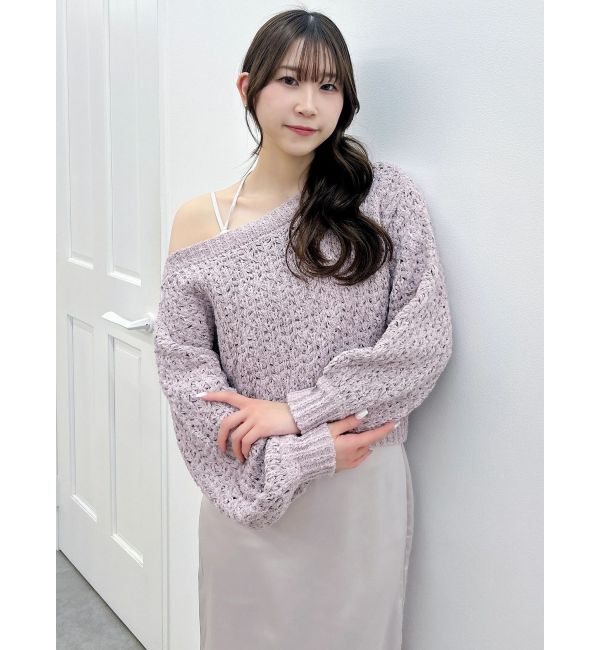 dazzlin「バックリボンリラクシーニット」|ニット・セーター|