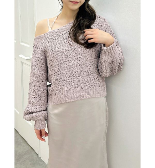 dazzlin「バックリボンリラクシーニット」|ニット・セーター|