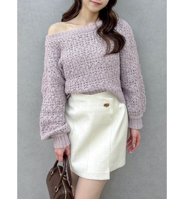 dazzlin「バックリボンリラクシーニット」|ニット・セーター|