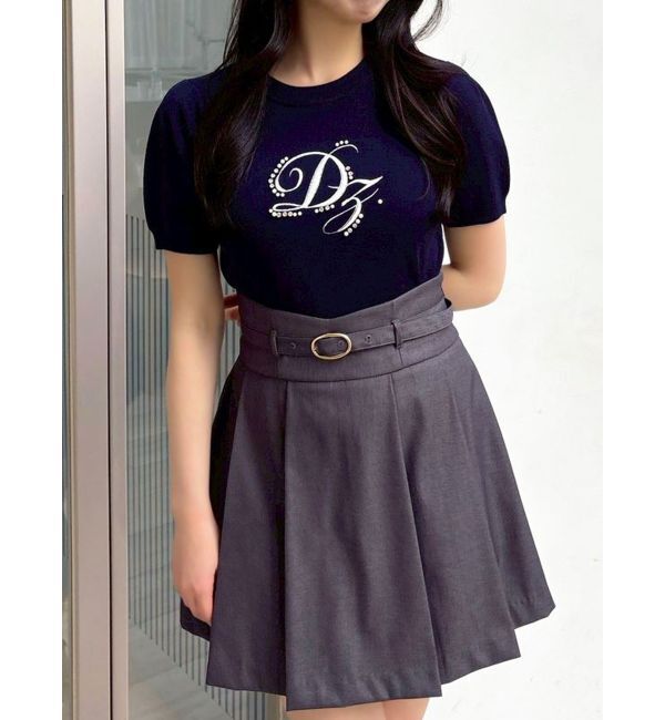 dazzlin「ロゴニットプルオーバー」|ニット・セーター|ネイビー