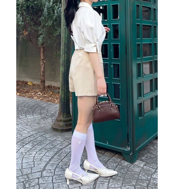 dazzlin「【dazzlin&times;靴下屋】刺繍シアーハイソックス」|ソックス|