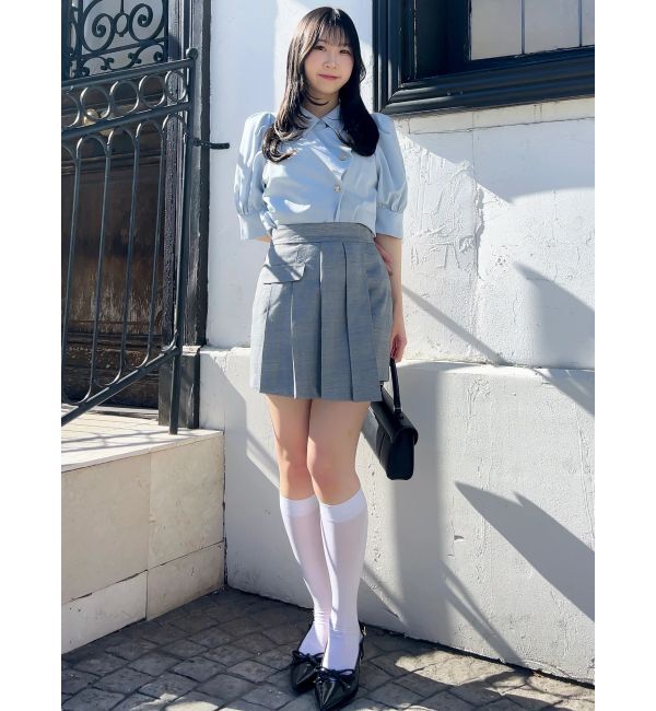 dazzlin「【dazzlin&times;靴下屋】刺繍シアーハイソックス」|ソックス|