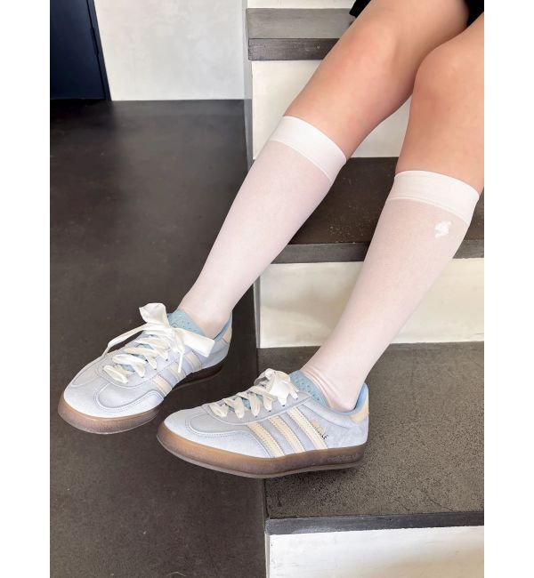 dazzlin「【dazzlin&times;靴下屋】刺繍シアーハイソックス」|ソックス|