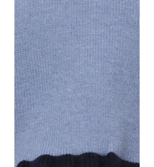 EMODA「Vネックフリルショートニット」|ニット・セーター|