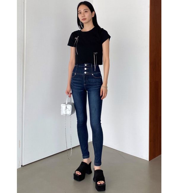 EMODA「【ELDER】FIX ハイウエストデニム」|デニム|