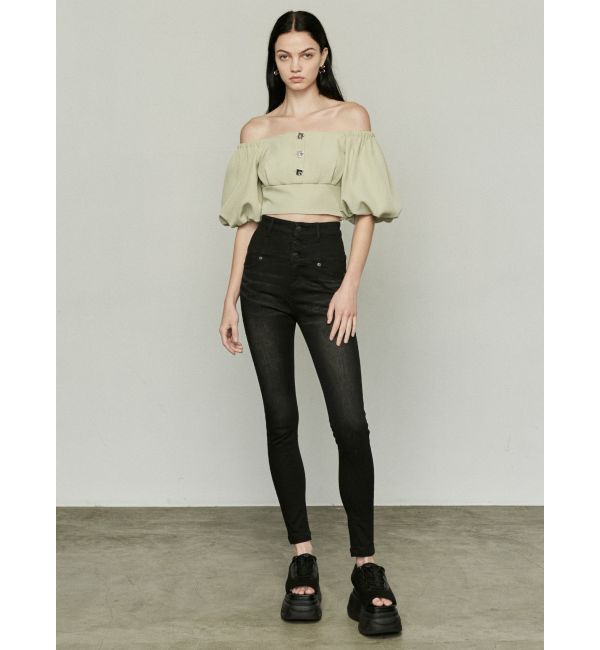 EMODA「【ELDER】FIX ハイウエストデニム」|デニム|