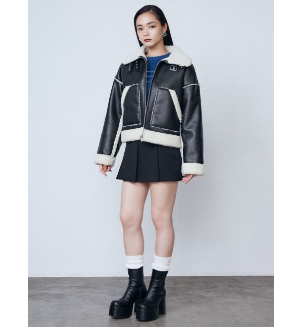 EMODA「レイヤーベルトプリーツスカート」|スカート|