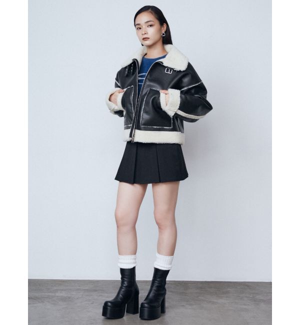 EMODA「レイヤーベルトプリーツスカート」|スカート|