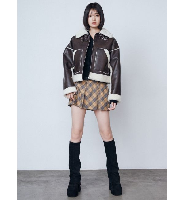 EMODA「レイヤーベルトプリーツスカート」|スカート|