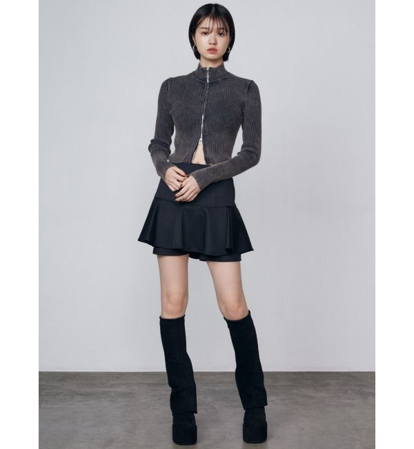 EMODA「ウォッシュリブジップニット」|ニット・セーター|