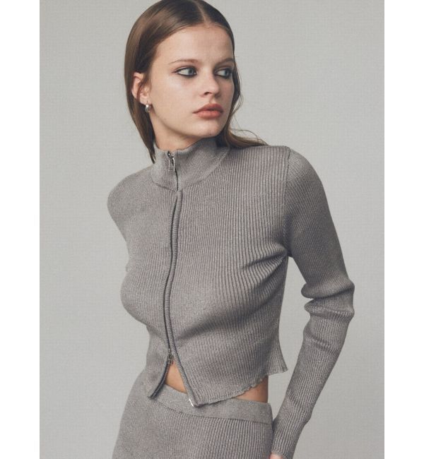 EMODA「ウォッシュリブジップニット」|ニット・セーター|