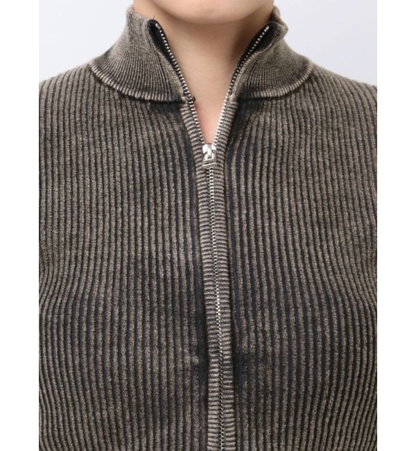 EMODA「ウォッシュリブジップニット」|ニット・セーター|