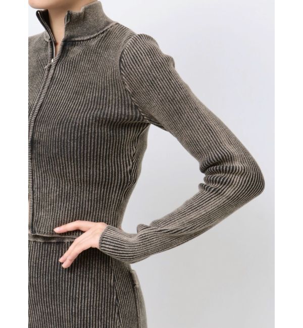 EMODA「ウォッシュリブジップニット」|ニット・セーター|