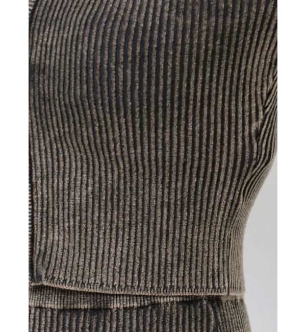 EMODA「ウォッシュリブジップニット」|ニット・セーター|
