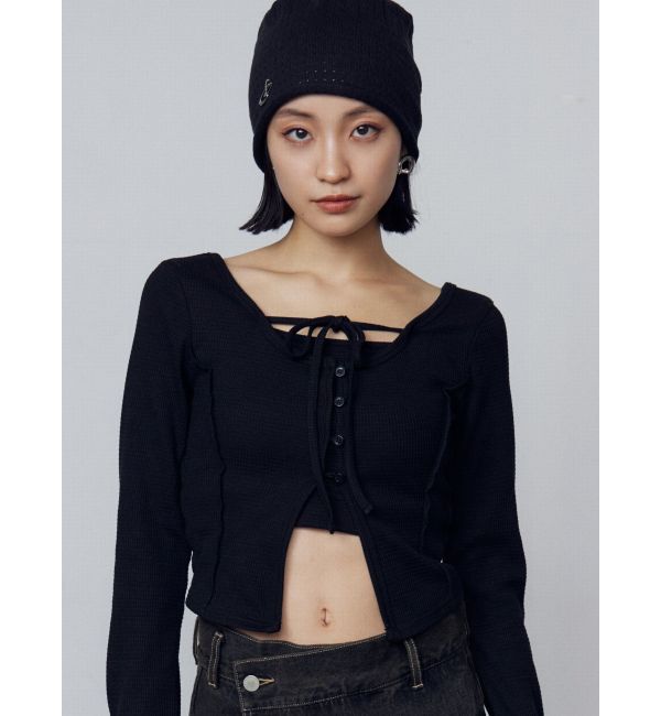 EMODA「カットツインセット」|Tシャツ・カットソー|ブラック