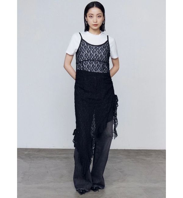 EMODA「ルーズワイドハイウエストジーンズ」|デニム|