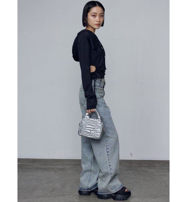 EMODA「ホールギャザーリボントップ」|Tシャツ・カットソー|