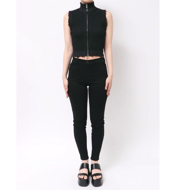 EMODA「プレーティングクラッシュリブニットタンクトップ」|タンクトップ|