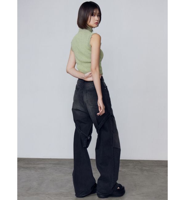 EMODA「プレーティングクラッシュリブニットタンクトップ」|タンクトップ|