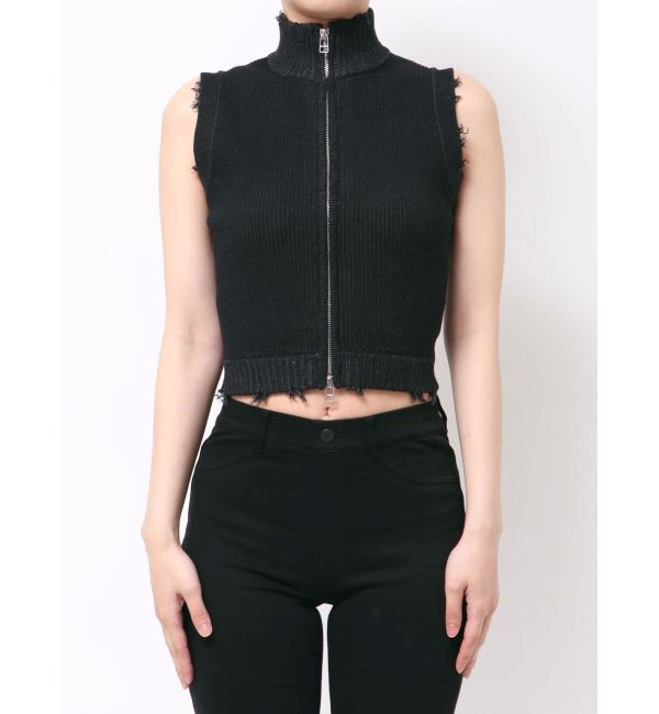 EMODA「プレーティングクラッシュリブニットタンクトップ」|タンクトップ|