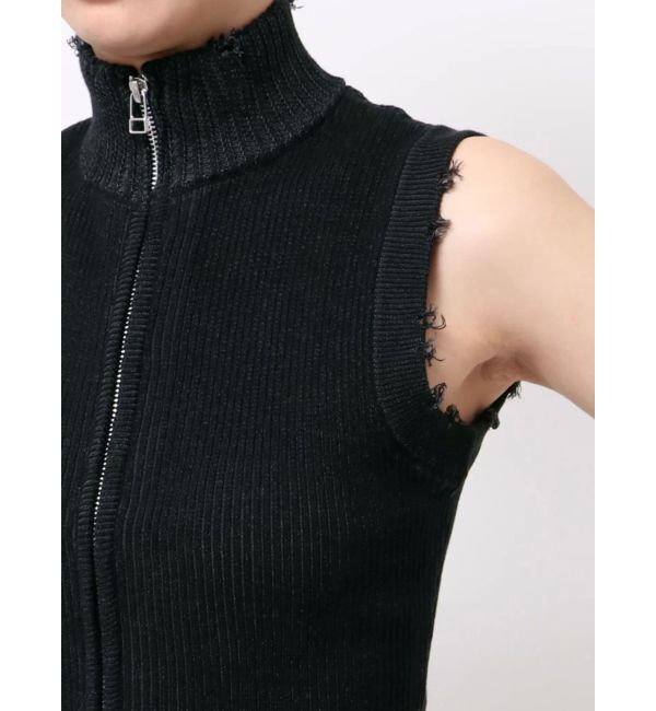 EMODA「プレーティングクラッシュリブニットタンクトップ」|タンクトップ|