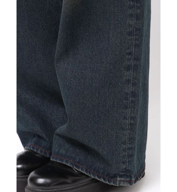 EMODA「サイドパールルーズジーンズ」|デニム|