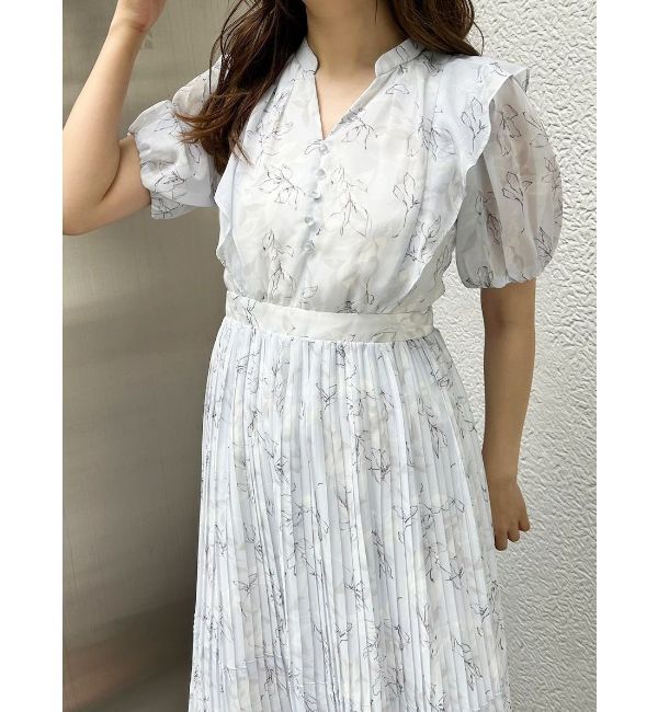 MERCURYDUO「プリーツティアードワンピース」|ワンピース|