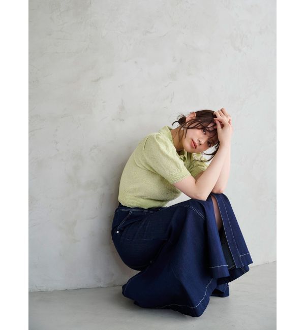 MERCURYDUO「ステッチワークデニムマーメイドスカート」|スカート|