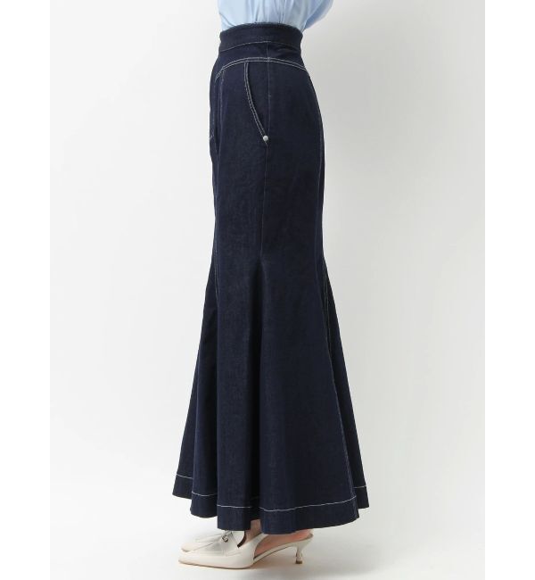 MERCURYDUO「ステッチワークデニムマーメイドスカート」|スカート|