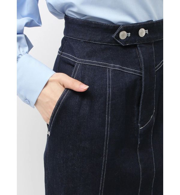 MERCURYDUO「ステッチワークデニムマーメイドスカート」|スカート|