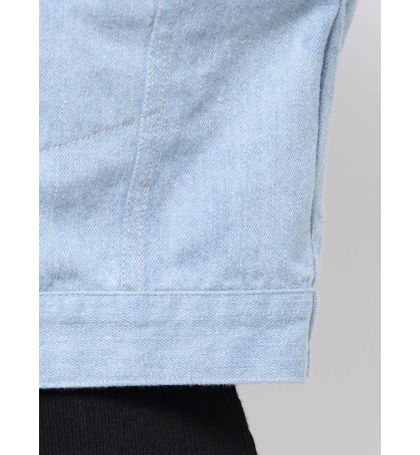 MERCURYDUO「スタンドカラーコルセットデニムジャケット」|デニムジャケット|