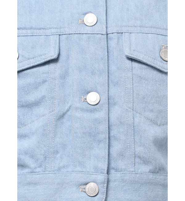 MERCURYDUO「スタンドカラーコルセットデニムジャケット」|デニムジャケット|