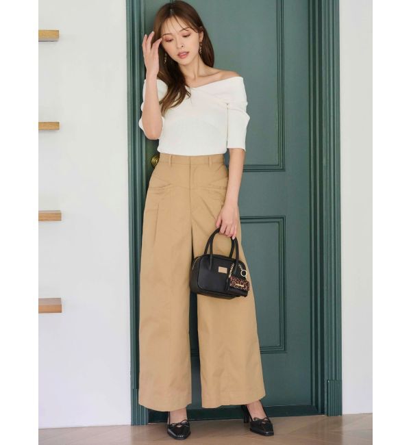 MERCURYDUO「チノハイウエストタックワイドパンツ」|その他|