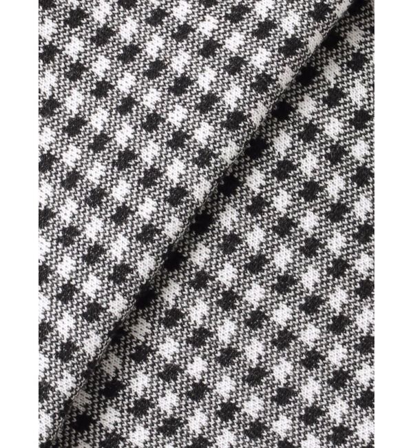 MERCURYDUO「チェックサイドレースアップニットワンピース」|ワンピース|