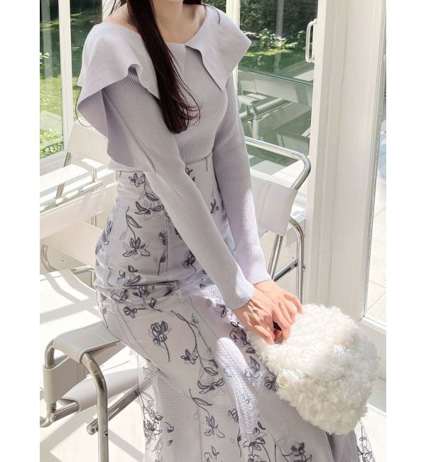 MERCURYDUO「エンブロイダリーマーメイドスカート」|スカート|