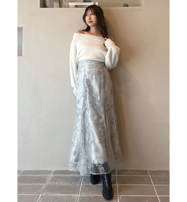 MERCURYDUO「エンブロイダリーマーメイドスカート」|スカート|