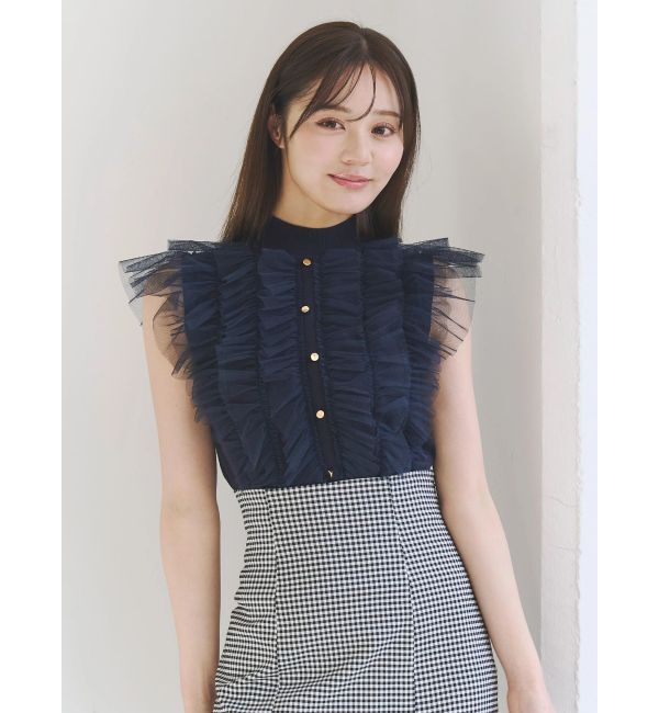 MERCURYDUO「チュールフリルニット」|ニット・セーター|